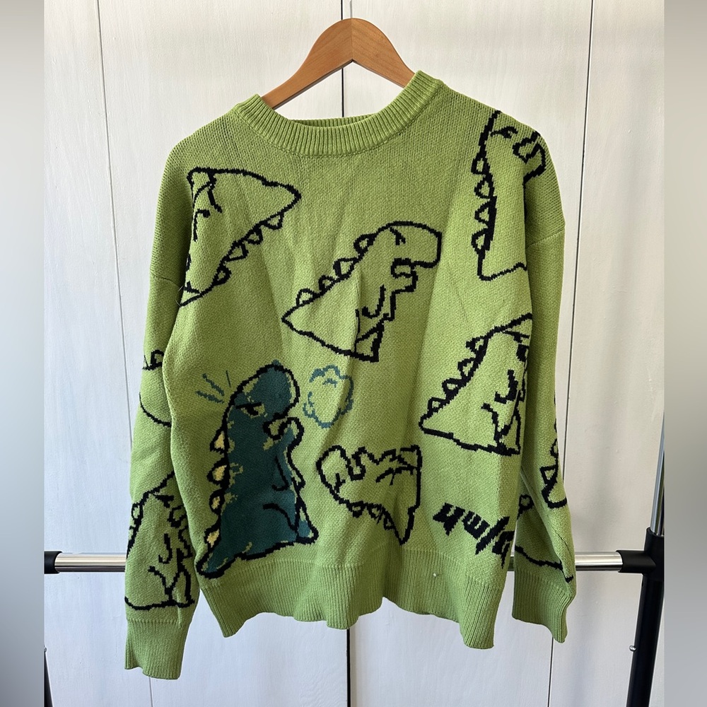 Aelfric Eden dinosaur sweater.